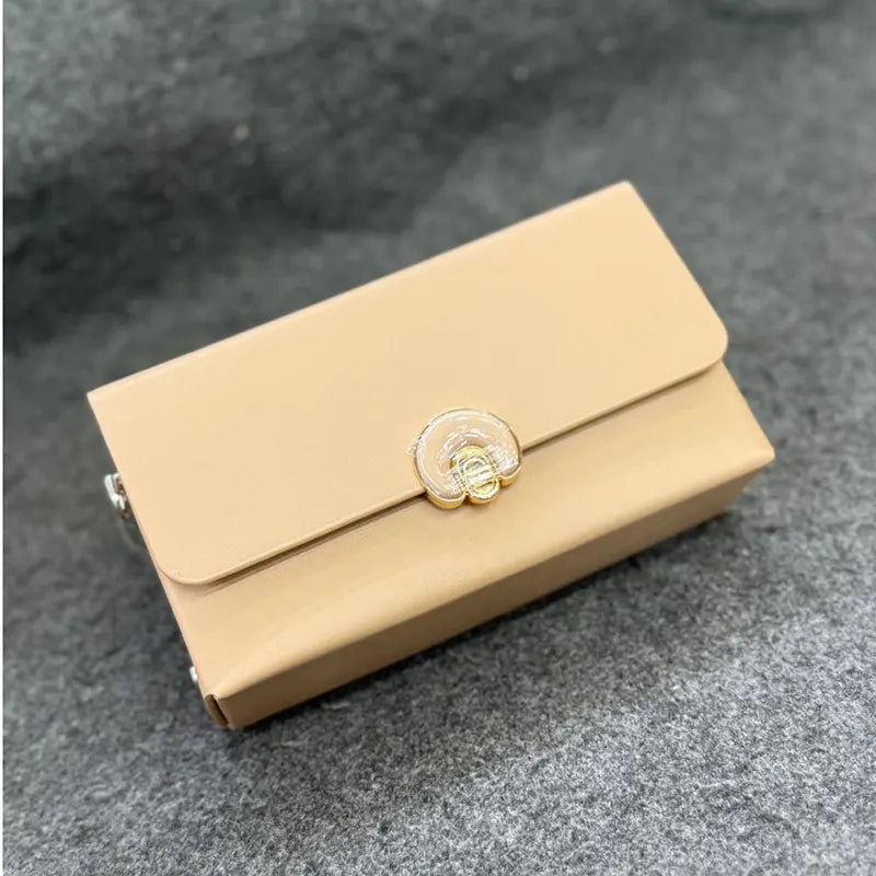 New Imported Luxury Fashion Cream Leather Ladies Bag