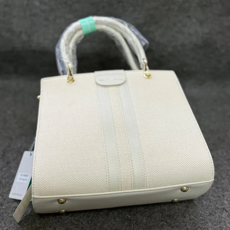 New Imported Luxury Off-White Leather Ladies Bag