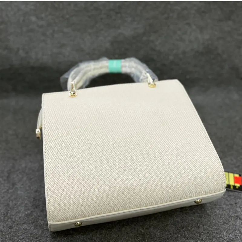 New Imported Luxury Off-White Leather Ladies Bag