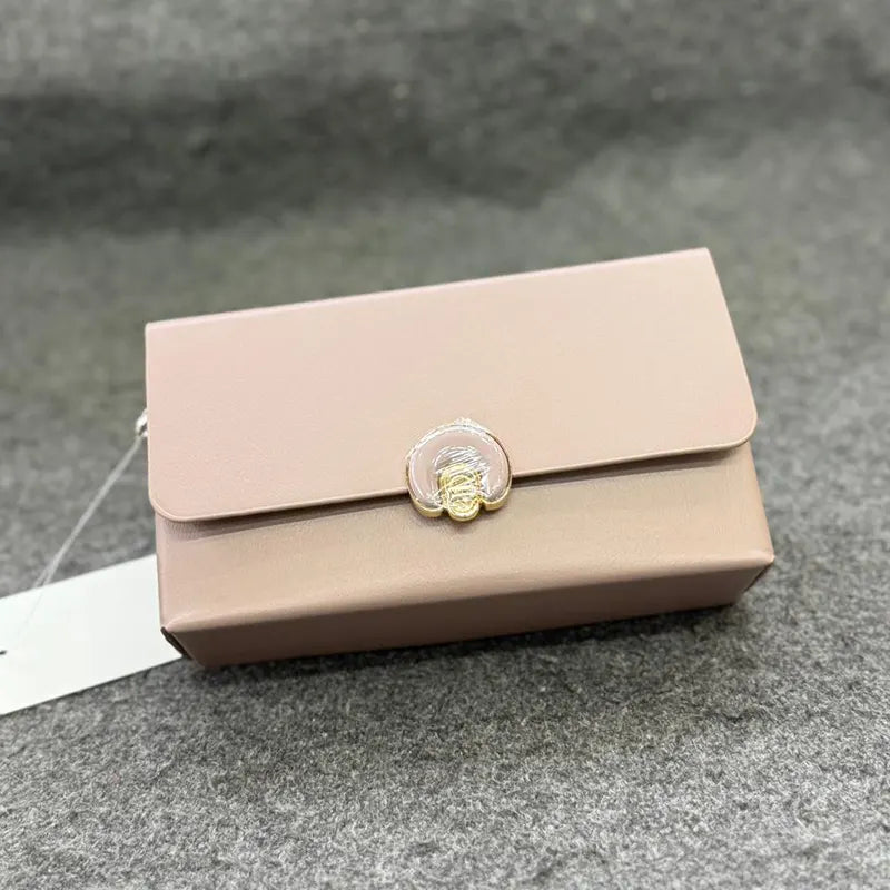 New Imported Luxury Pink Leather Ladies Bag