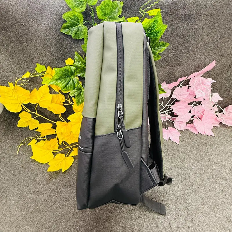 SHAOLONG Urban Edge Backpack ā Two-Tone Green & Black | Sleek, Durable & Functional