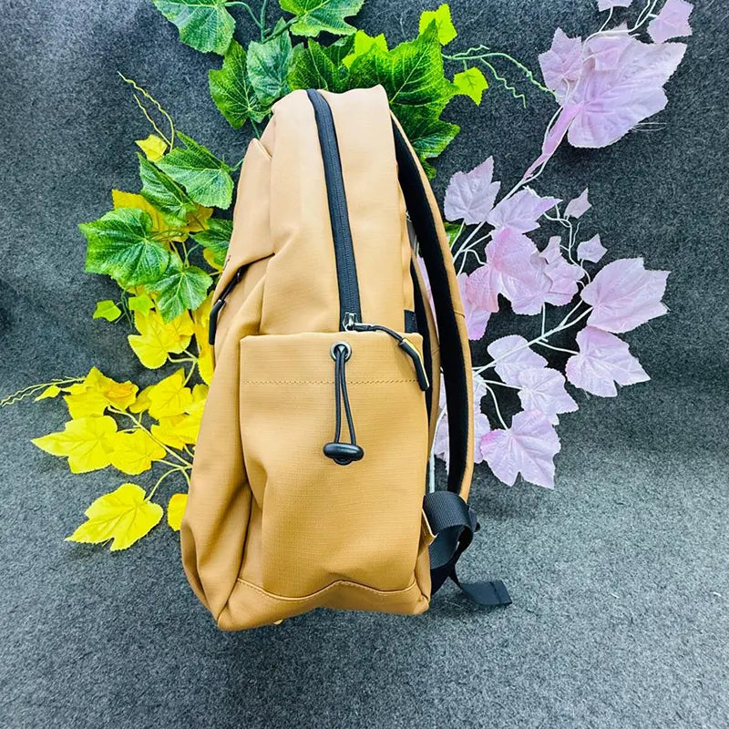 SHAOLONG Tan Minimalist Backpack ā Sleek & Versatile for Daily Use