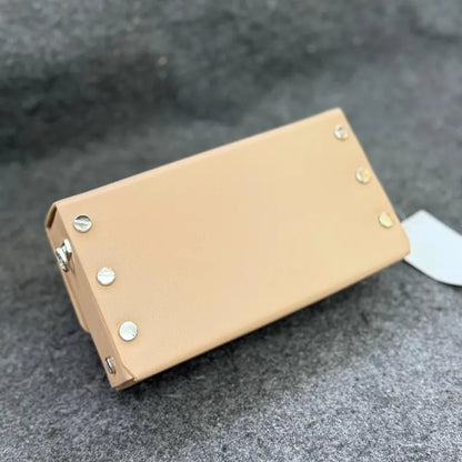 New Imported Luxury Fashion Cream Leather Ladies Bag