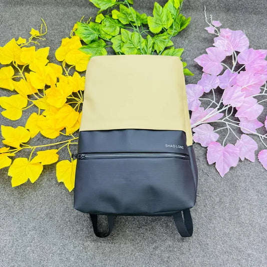 SHAOLONG Two-Tone Backpack – Modern Style Meets Everyday Function